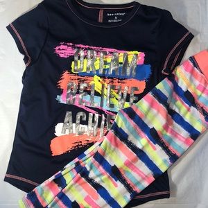 Girls Capri Activewear Set, Healthtex, 5T